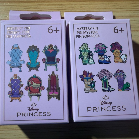 Loungefly Disney Princess Repunzel Boot & Throne Pin Set - Picture 2 of 2
